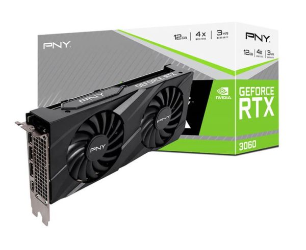 VGA PNY GEFORCE RTX 3060 VERTO DUAL FAN 12GB GDDR6